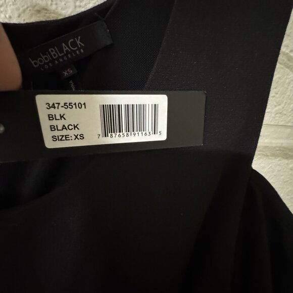 Bobi Los Angeles Mini Dress Bodycon Cutout LBD Date Night Event Women’s XS - Picture 6 of 7